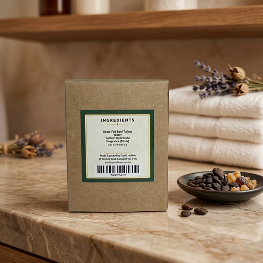 Just Tallow Soap 6% Musk Stick