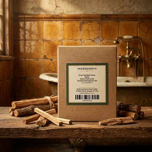 Just Tallow Soap 6% Sandalwood