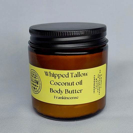 WHIPPED TALLOW COCONUT BODY BUTTER FRANKINCENSE