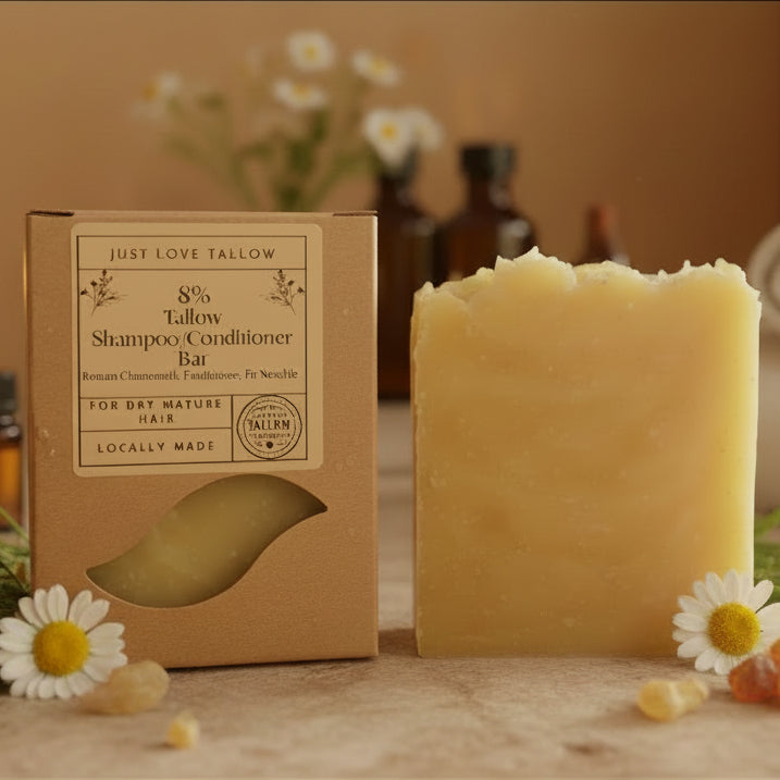 Tallow Shampoo & Conditioner Bar | Dry & Mature Hair