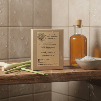 Homestead Apple Cider Vinegar Shampoo Bar with Lemongrass