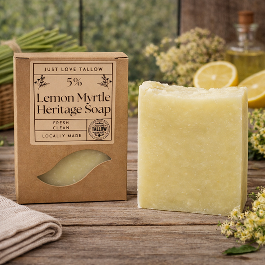 Heritage Soap Lemon Myrtle - Handcrafted Natural Tallow Soap Bar
