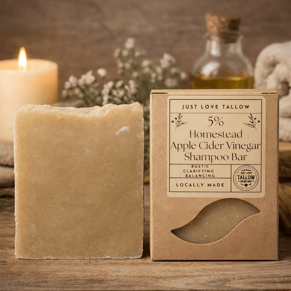 Homestead Apple Cider Vinegar Shampoo Bar - Natural Hair Care