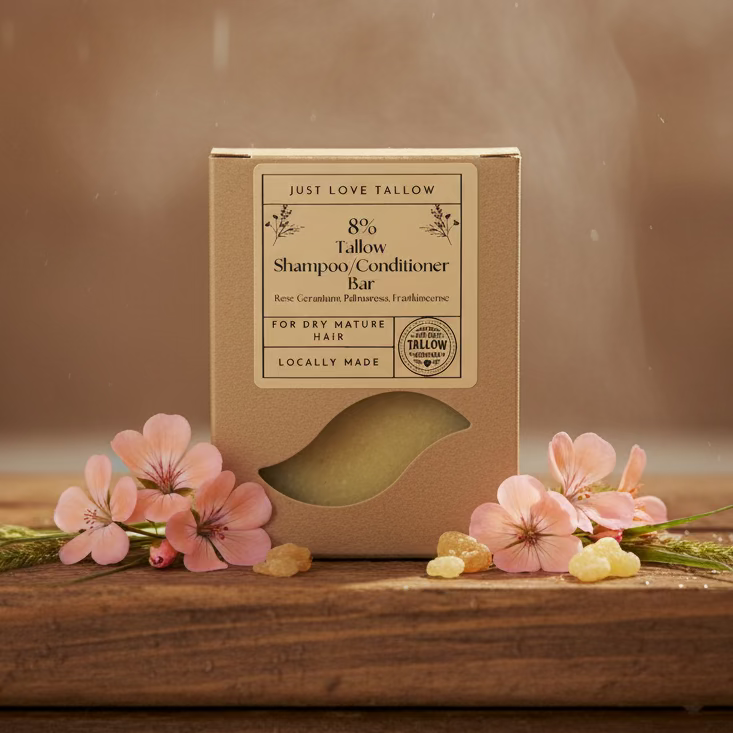 Tallow Shampoo & Conditioner Bar | Dry & Mature Hair