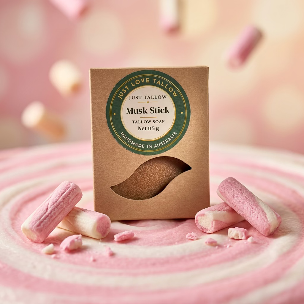 Just Tallow Soap 6% Musk Stick