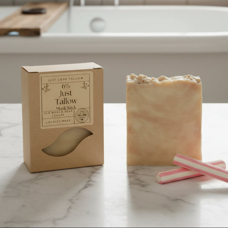 Just Tallow Soap 6% Musk Stick