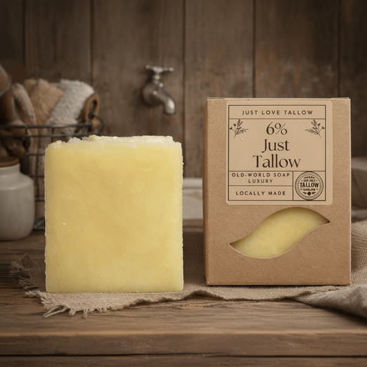 Just Tallow Soap 6% Bar - Handcrafted Australian Skincare