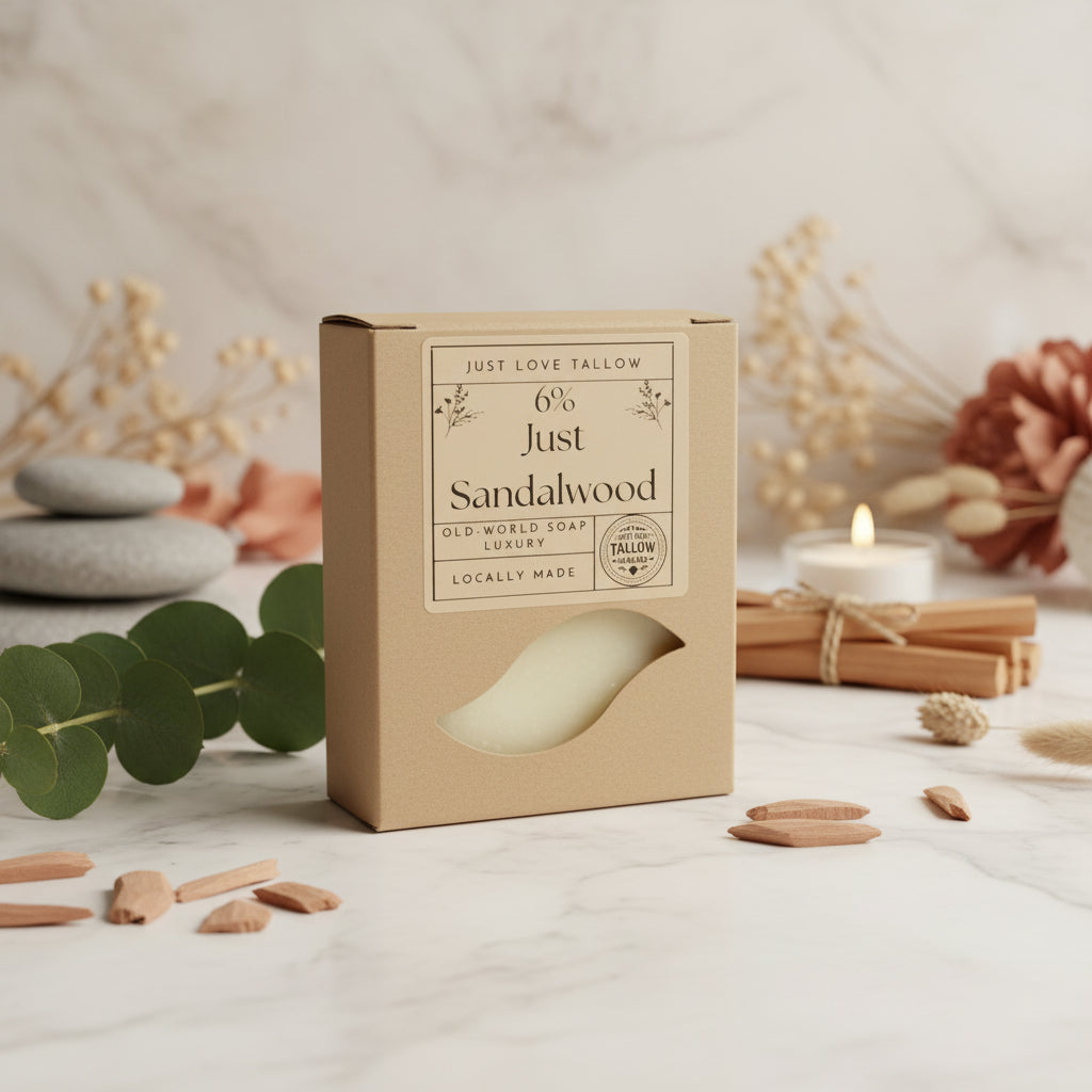 Just Tallow Soap 6% Sandalwood