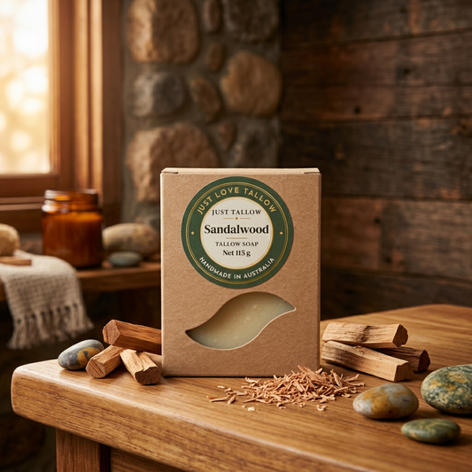 Just Tallow Soap 6% Sandalwood