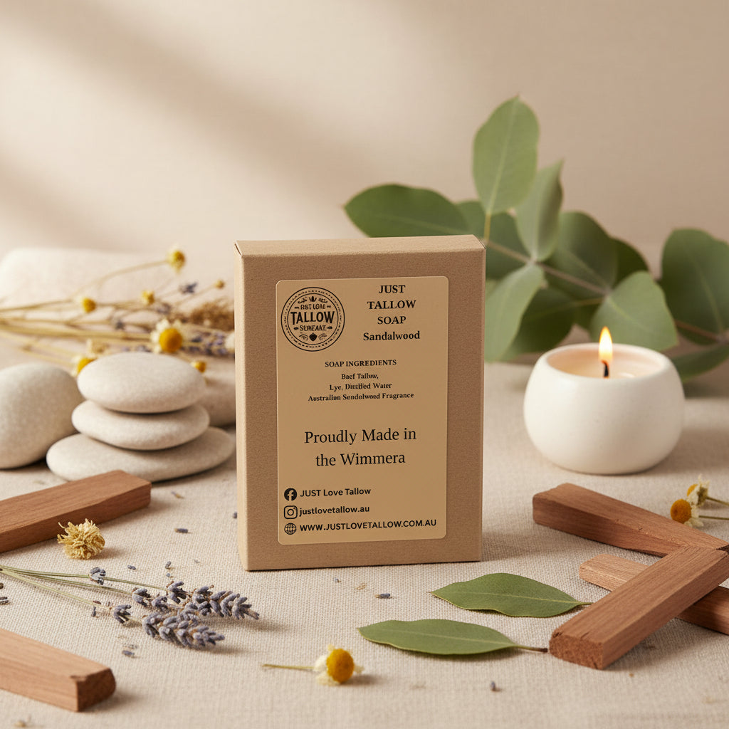 Just Tallow Soap 6% Sandalwood