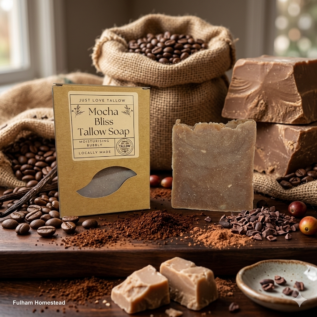 Mocha Bliss Tallow Soap Bar (Chocolate & Coffee)