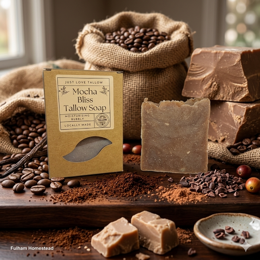 Mocha Bliss Tallow Soap Bar (Chocolate & Coffee)
