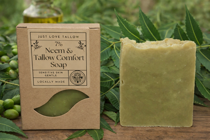Neem Tallow Comfort Soap Bar - Handcrafted Australian Skincare
