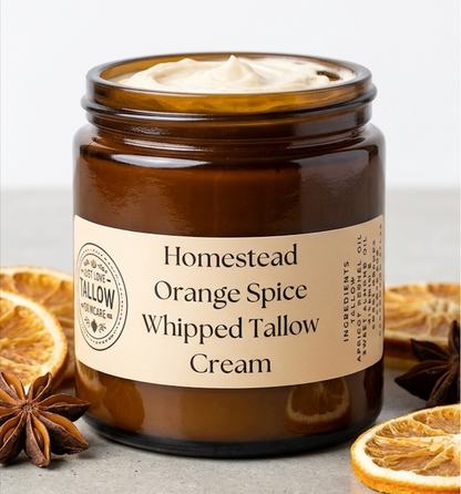 Homestead Orange Spice Whipped Tallow Cream