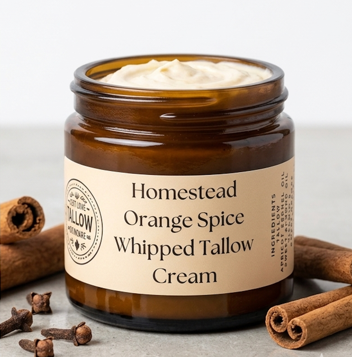 Homestead Orange Spice Whipped Tallow Cream