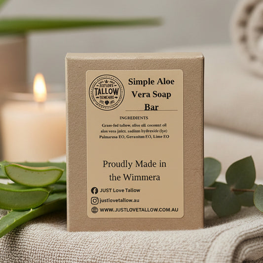 Kraft paper soap bar packaging with branding and text on a gray background
