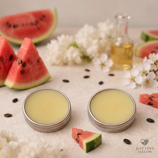 Tallow Lip Balm Cherry - Natural Nourishing Lip Care