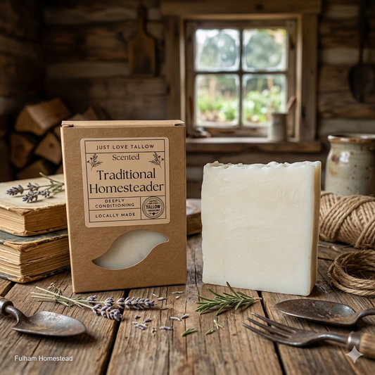 Traditional Homesteaders Tallow Soap Bar Hint of Tea Tree